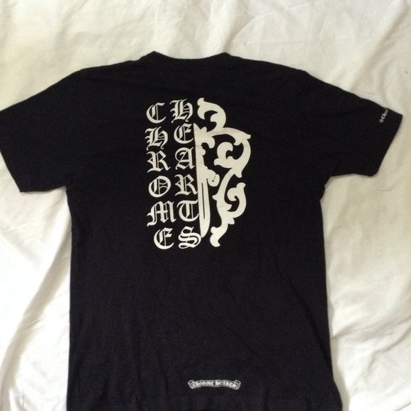 Chrome Hearts Script Dagger Logo Tee - Picture 4 of 10